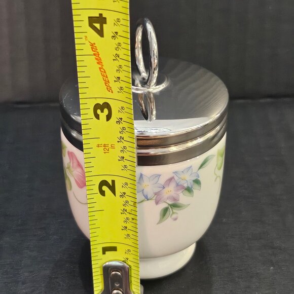 Royal Worcester Egg Coddler English Garden Made in England Single Egg - Picture 9 of 10